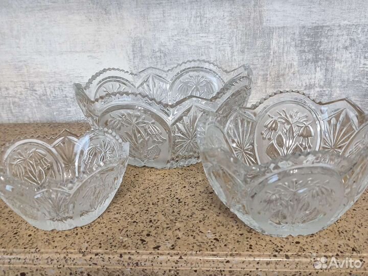 Ваза хрустальная