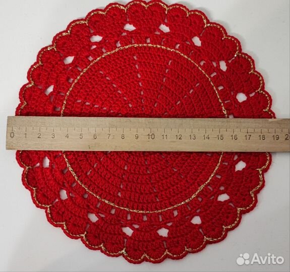 Салфетки сервировочные вязаные