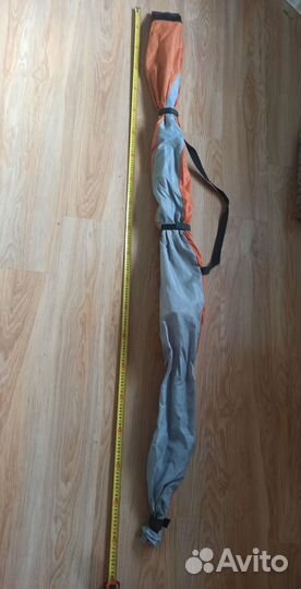 Беговые лыжи с палками, чехол, ботинки