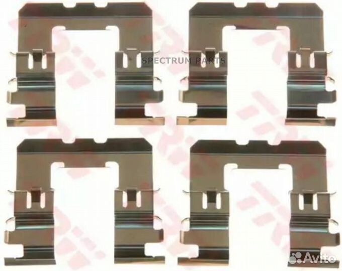 Держатели здн. тормозных колодок без пластин 44080