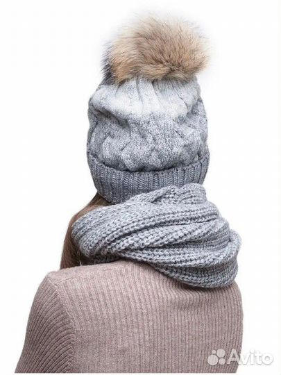 Комплект шапка и шарф