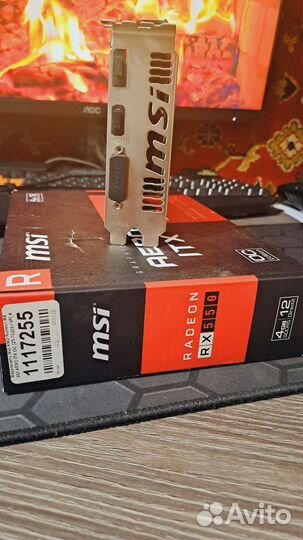 Видеокарта Rx 550 4gb