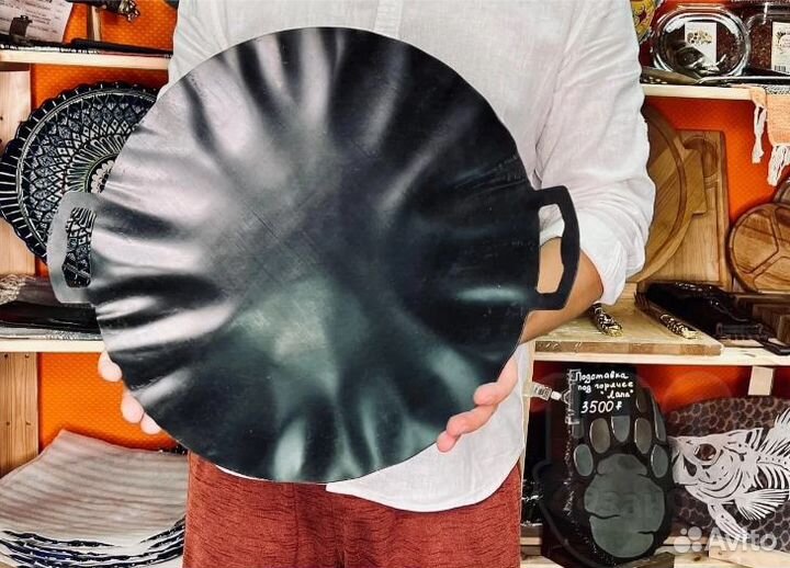 Садж чугунный, сковорода + специи в подарок