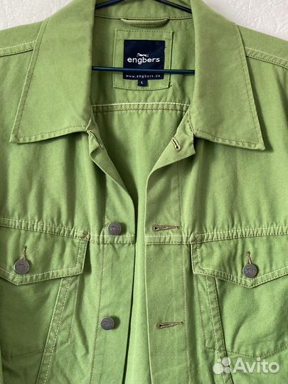 Зеленая джинсовая куртка Engbers, L