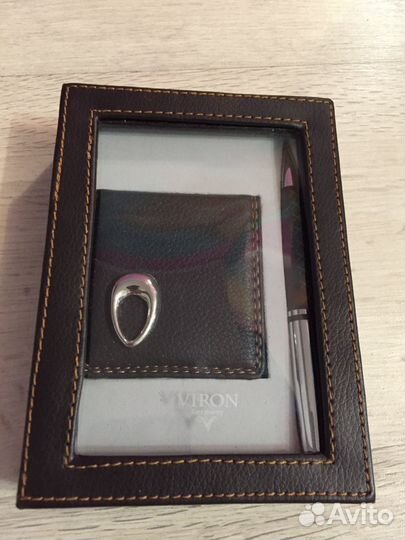Подарочный набор кожа Viron новый