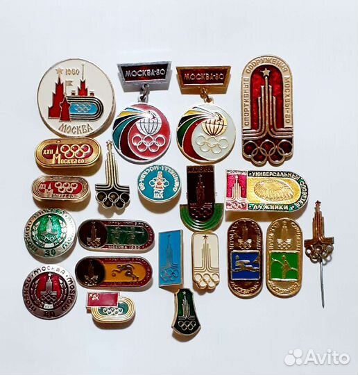 Значки СССР олимпийская символика