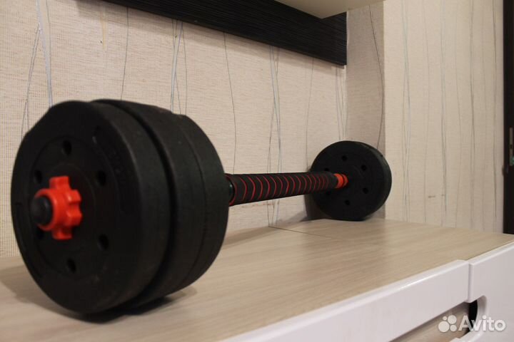 Разборные гантели + штанга 20кг