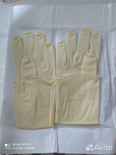 Перчатки медицинские латексные стерильные