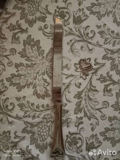 Нож и лопатка для свадебного торта