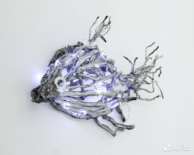 Настенное панно из дерева дрифтвуд