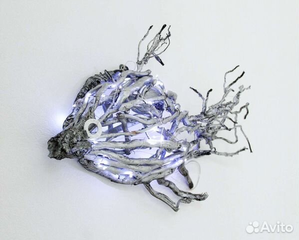 Настенное панно из дерева дрифтвуд