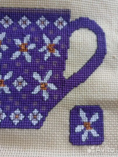Вышивка, поделка, заготовка для открытки