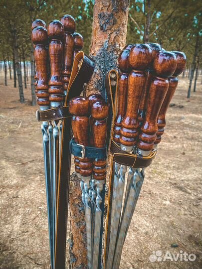 Чехол для шампуров из кожи