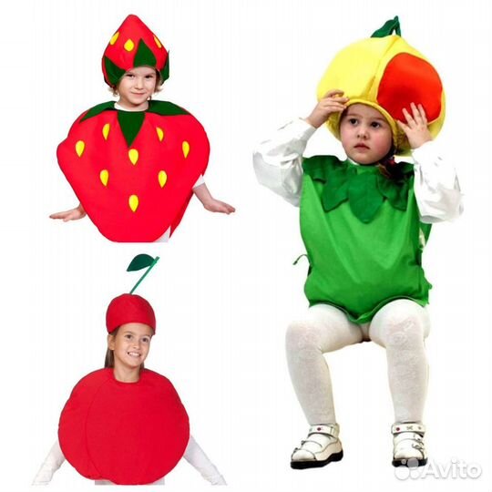 Костюм Фрукты Ягоды Яблоко Апельсин Груша Слива