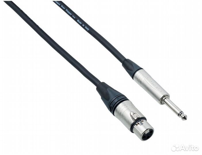 Кабель микрофонный Bespeco ncma900 (XLR-Jack 6.3)