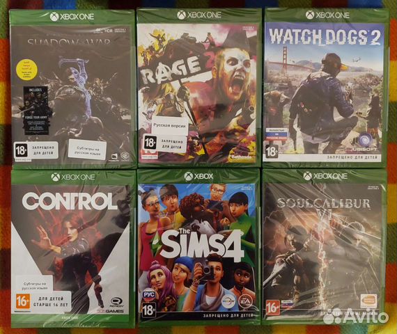 Игры Xbox One (Новые, запечатанные)