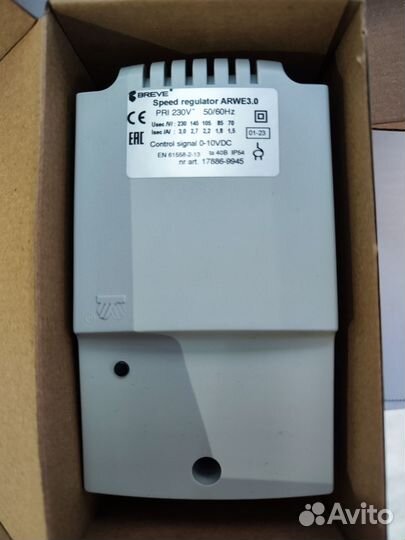Регулятор скорости вращения arwe3.0 (упр. 0-10V)