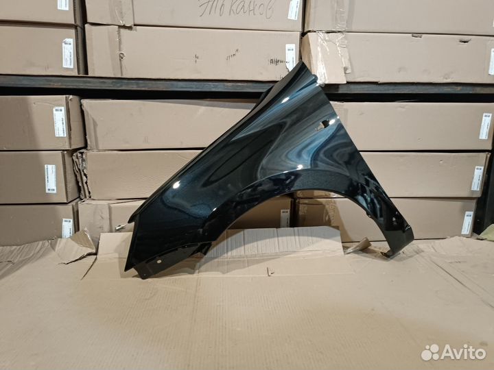 Крыло левое Лада гранта калина 2 цвет сине черный