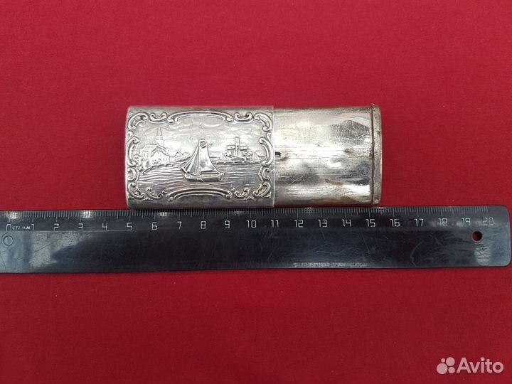 Спичечница серебро