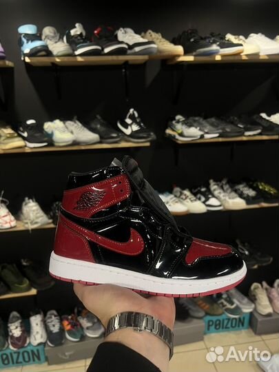 Nike air jordan 1 retro high og patent bred