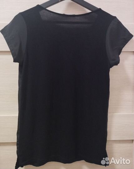 Блузка женская черная с цепочками