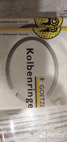 Поршневые кольца шатунные и коренные вкладыши ока