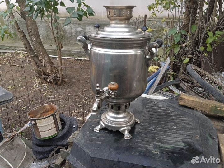 Самовар на дровах на углях