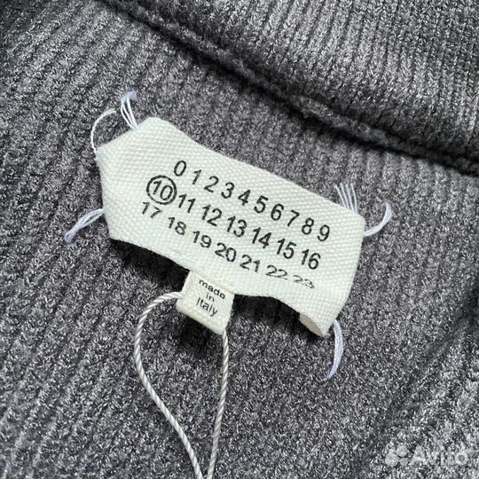 Кофта - полузамок Maison Margiela темно-серая