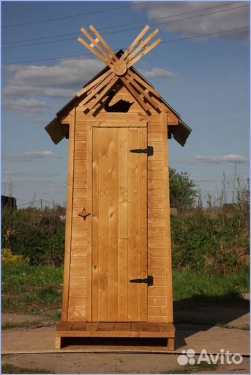 Дачный туалет с декором и установкой HPX