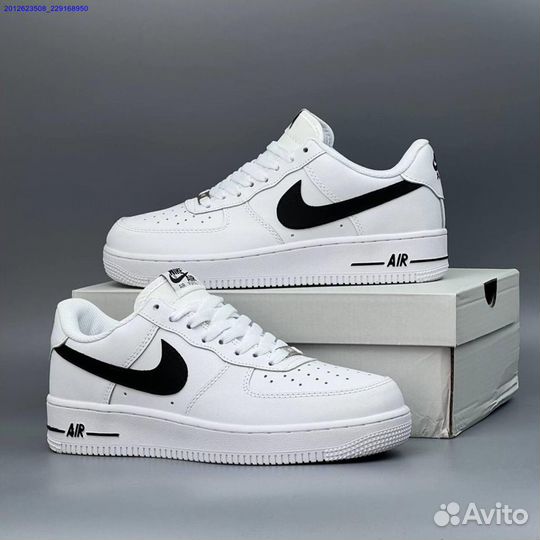 Nike Air Force 1 Black&White (Арт.17694)