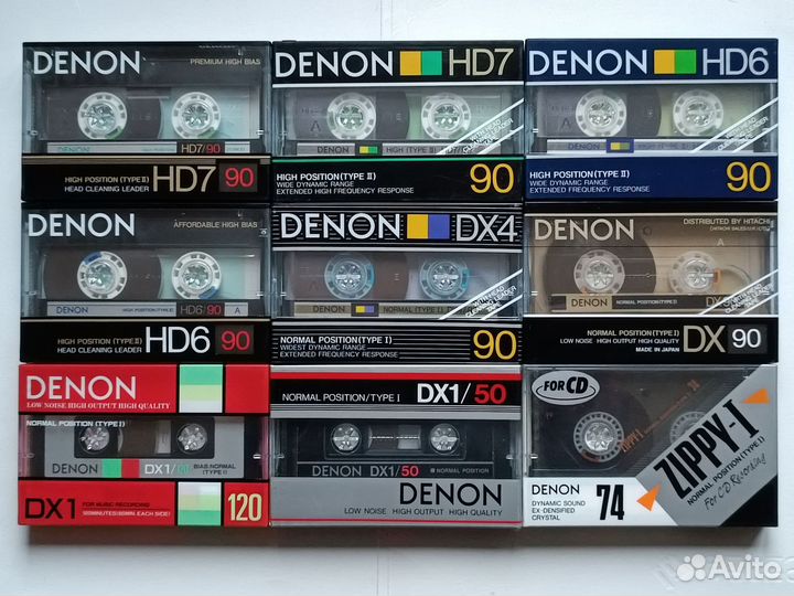 Аудиокассеты новые запечатанные denon