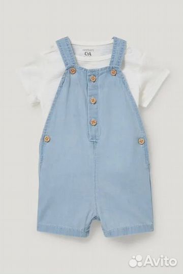 Комплект футболка комбинезон C&A для мальчика 62