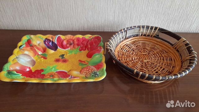 Блюдо и сухарница