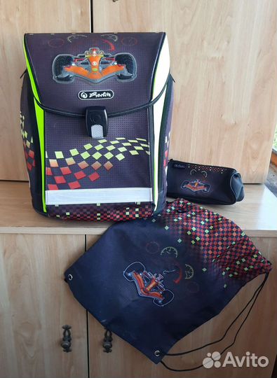 Ранец herlitz для мальчика с пеналом и мешком