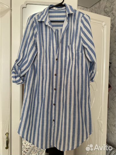 Платье рубашка летнее
