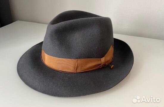 Шляпа мужская Borsalino серая Размер 57