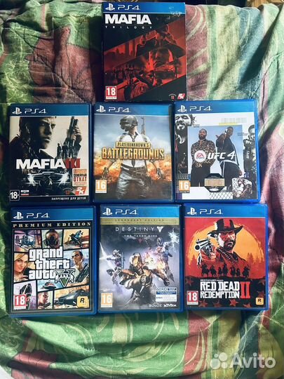 Игровые диски на ps4