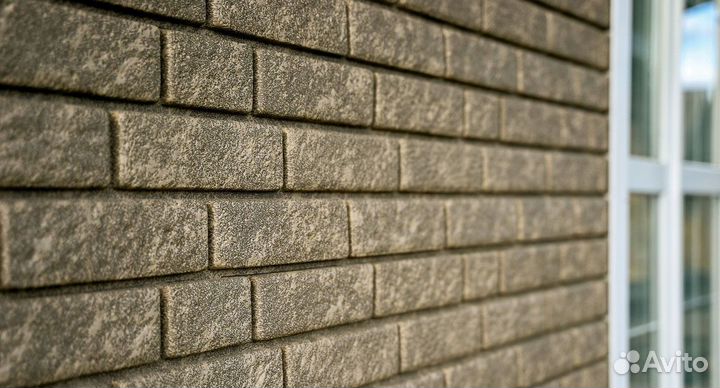 Фасадные панели Стоун Хаус Кирпич красный код 452