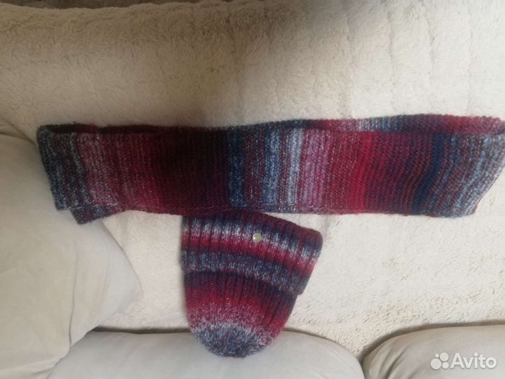 Шапка женская вязанная хомут