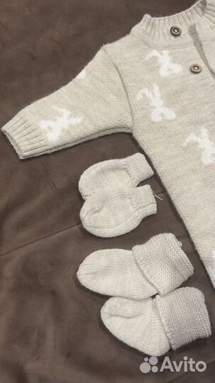 Вязанный комбенизон 56-62