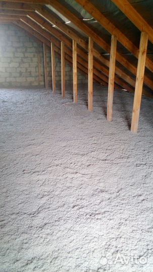 Эковата. Бесшовное утепление дома