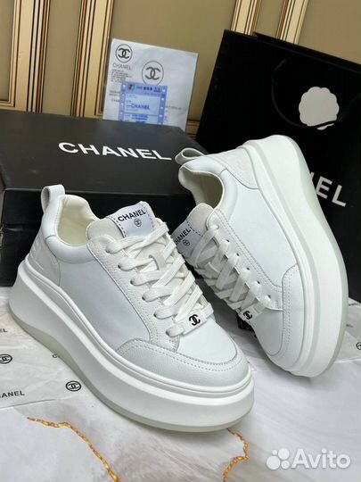 Кеды белые натуральные Chanel