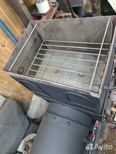 Мангал с коптильней