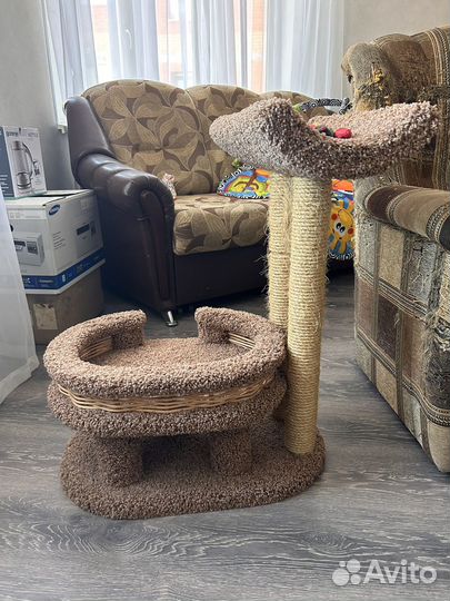 Лежанка для кошек с когтеточкой