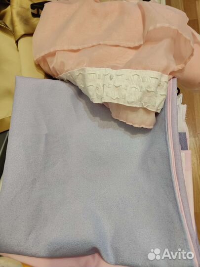 Шторы и тюль в детскую комнату. Есть косяки