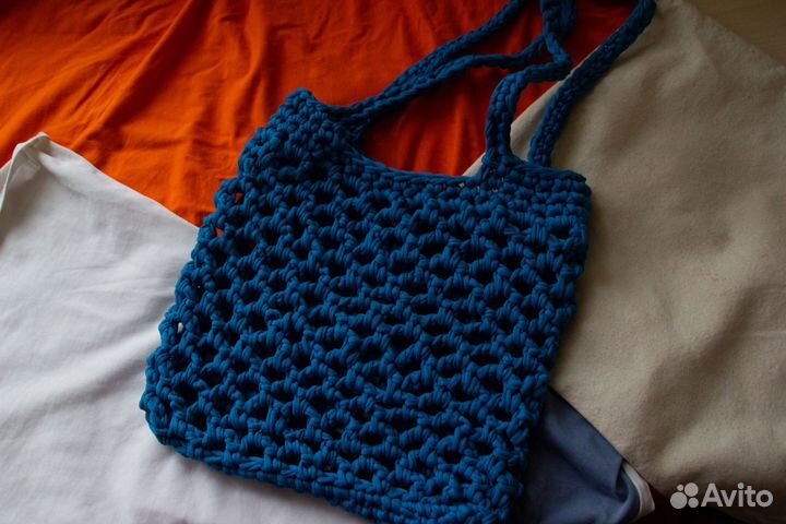 Вязаная авоська ручной работы