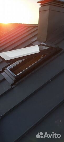 Мансардное окно из профиля Rehau 640x1240 мм