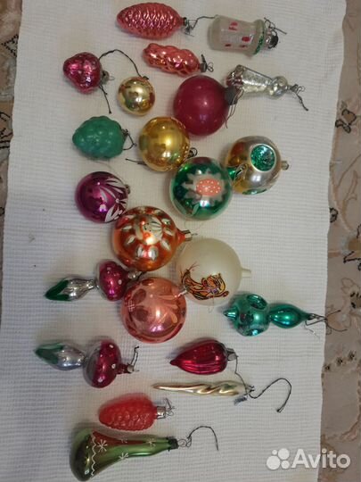 Елочные игрушки времен СССР