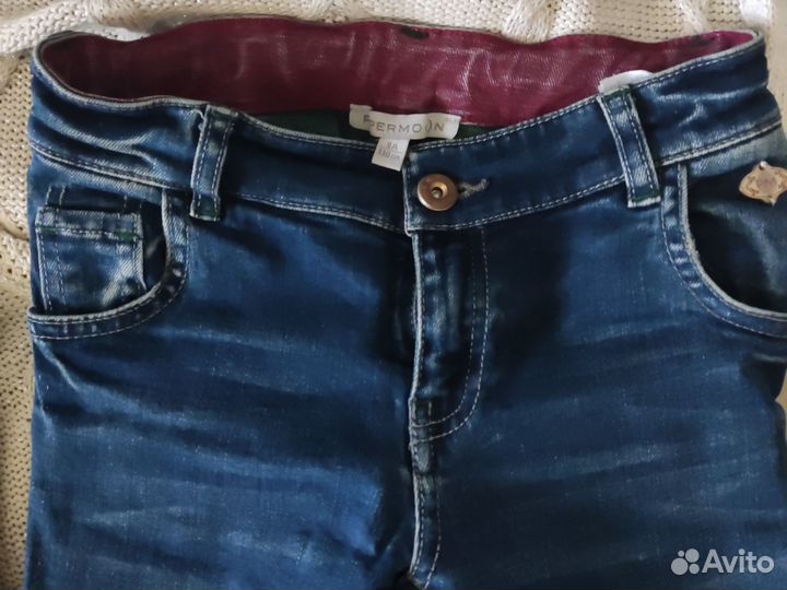 Джинсы для девочки 130см