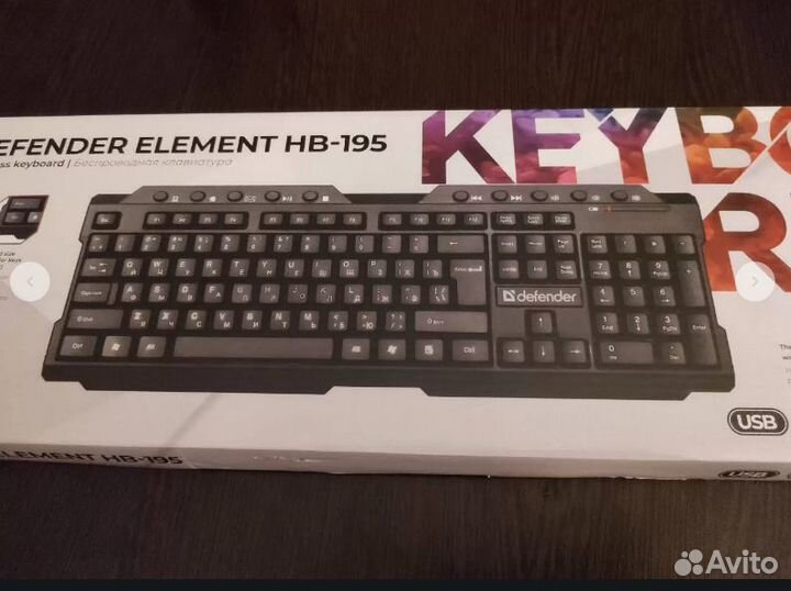 Новая Беспроводная клавиатура Defender Element